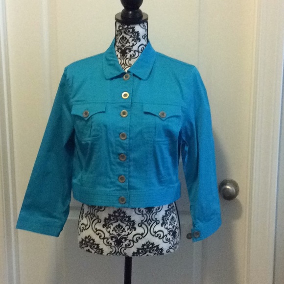 Ladies long sleeve cropped jacket - Picture 1 of 6